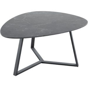 Salontafel Lineto (h43 Cm) Keramiek Zwart | Nu Op Voorraad