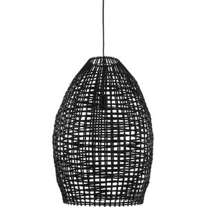 SALE - Hanglamp Orcia Rond 46 Cm Rotan Zwart | Nu Op Voorraad