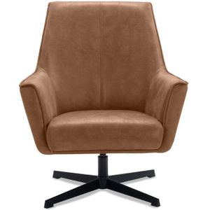 Draaifauteuil Campana Microleder Camel | Nu Op Voorraad