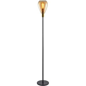 Vloerlamp Felinio Amber Glas 1-lichts | Nu Op Voorraad