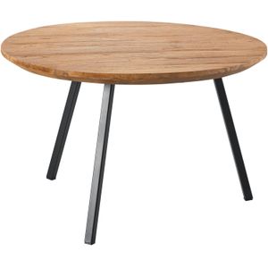 Salontafel Romaro 65 Cm Rond Teak Mix Rough | Nu Op Voorraad