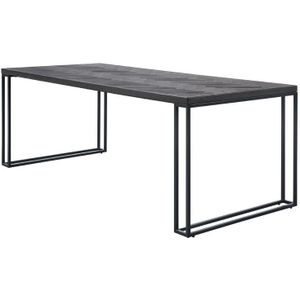 Eettafel Veneta 190x95 Eiken Fineer Zwart | Nu Op Voorraad