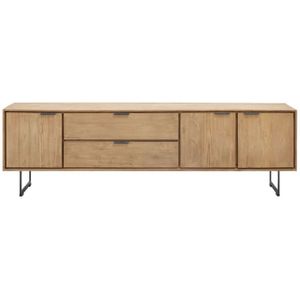 Tv-meubel Aska (195 Cm) Teak Naturel Brushed | Nu Op Voorraad