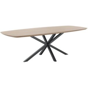 Eettafel Tavolo 240x100 Deens Ovaal Eiken Bisque Matrixpoot | Nu Op Voorraad