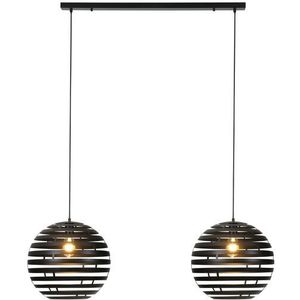 Hanglamp Fiorenza Ø 40 Cm Zwart Staal 2-lichts | Nu Op Voorraad