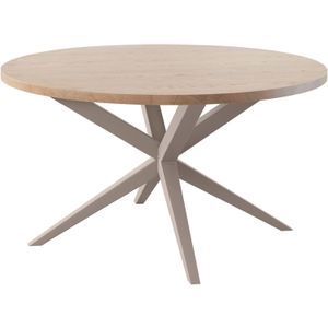 Eettafel Mascaro 140 Cm Rond Misty Oak | Nu Op Voorraad