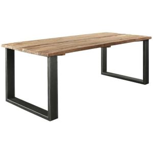 SALE - Eettafel Romaro 250x105 Teakhout Mix Rough | Nu Op Voorraad