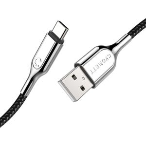 Cygnett Armoured Braided USB-C to USB Cable 1m Black