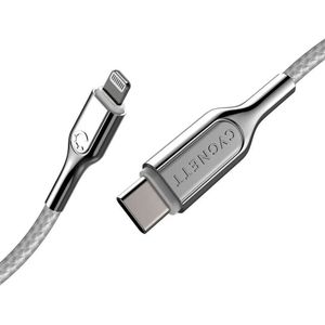 Cygnett Armoured Braided Lightning to USB-C Cable 2m White