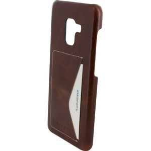 Mobiparts Excellent Backcover Samsung Galaxy A8 (2018) Oaked Cognac