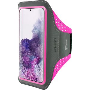 Mobiparts Comfort Fit Sport Armband Samsung Galaxy S20 Plus 4G/5G Neon Pink