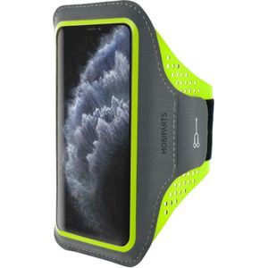 Mobiparts Comfort Fit Sport Armband Apple iPhone 11 Pro Neon Green
