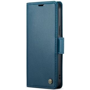 CaseMe  iPhone 14 Pro Max Leren Hoes - RFID Bescherming Blue