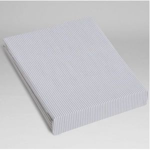 Hoeslaken Yumeko White Stripe (Tencel)-140 x 200 cm