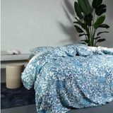 Dekbedovertrek Essenza Ophelia Smoke Blue Satijn-240 x 200 / 220 cm | Lits-Jumeaux