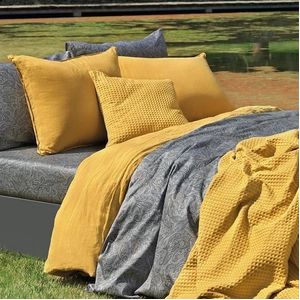 Dekbedovertrek Dommelin Tough Ambergeel Linnen-200 x 200 / 220 cm | 2-Persoons