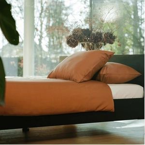 Dekbedovertrek Kayori Kiyo Donkertaupe Tencel-200 x 200 / 220 cm | 2-Persoons
