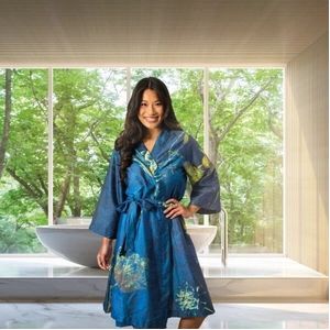 Kimono Kayori Lya Blauw-XL