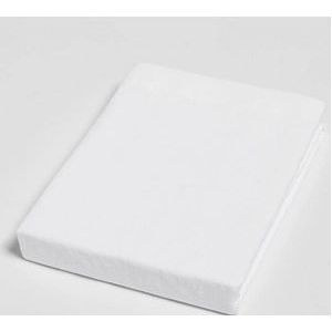 Hoeslaken Yumeko Pure White (Linnen Wash)-180 x 210 cm