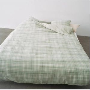 Dekbedovertrek Marc O'Polo Espen Garden Green Flanel-140 x 200 / 220 cm | 1-Persoons