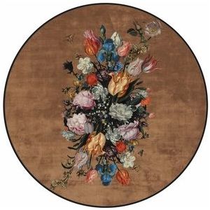 Vloerkleed Essenza x Mauritshuis Beautiful Bouquet Brown (ø 180 cm)