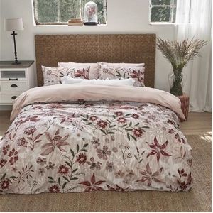 Dekbedovertrek Rivièra Maison Floral Flowers Red Katoen-260 x 200 / 220 cm | Extra Breed