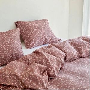 Yumeko overtrekset katoen satijn fields of blush 200x220 + 2/60x70 - Bio, eco & fairtrade