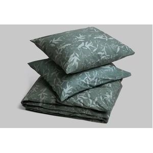 Dekbedovertrek Yumeko Olive Leaf Percal-240 x 200 / 220 cm | Lits-Jumeaux