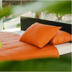 Dekbedovertrek Kayori Kiyo Terracotta Tencel-240 x 200 / 220 cm | Lits-Jumeaux