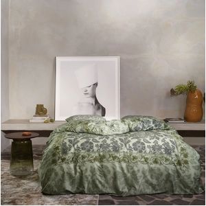 Dekbedovertrek Essenza Maere Comforting green Satijn-200 x 200 / 220 cm | 2-Persoons