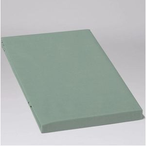 Hoeslaken Yumeko Jade Green (Percal)-90 x 210 cm