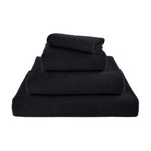 Douchelaken Abyss & Habidecor Twill Black (70 x 140 cm)