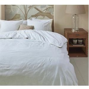 Dekbedovertrek Riviera Maison Wishes Wit Linnen Blend-140 x 200 / 220 cm | 1-Persoons