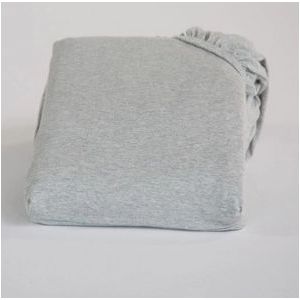 Yumeko hoeslaken jersey wit grijs 90x200x30 - Bio, eco & fairtrade