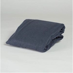 Yumeko kinderhoeslaken jersey indigo blauw 70x145x15 - Bio, eco & fairtrade