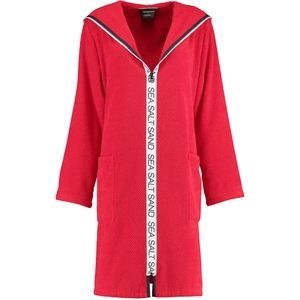 Badjas Cawö 3101 Uni Rits Women Rood-XS