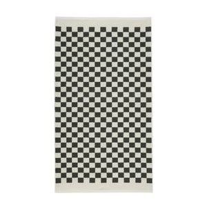 Handdoek Marc O'Polo Checker Anthracite (50 x 100 cm)