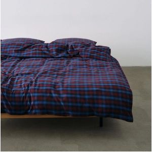 Dekbedovertrek Marc O'Polo Rune Dark Navy Flanel-260 x 200 / 220 cm | Extra Breed