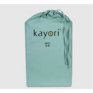 Split Topper Hoeslaken Kayori Shizu Groen (Percal)-160 x 210 cm