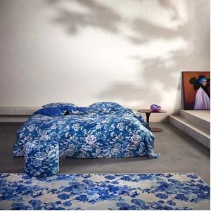 Dekbedovertrek Essenza Yfke Cobalt Blue Satijn-140 x 200 / 220 cm | 1-Persoons