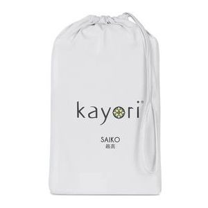 Split Topper Hoeslaken Kayori Saiko Zilvergrijs (Jersey)-140 x 220 cm