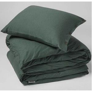 Yumeko overtrekset jersey pine groen 240x220 + 2/60x70 - Bio, eco & fairtrade