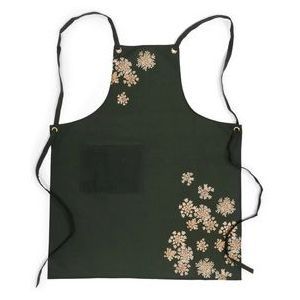 Schort Essenza Lauren Apron Dark Green-77 x 65 cm