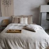 Dekbedovertrek Passion for Linen Noa Off White/Beige Linnen-240 x 220 cm