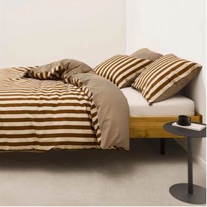 Dekbedovertrek Marc O'Polo Classic Stripe Toffee Brown Satijn-240 x 200 / 220 cm | Lits-Jumeaux