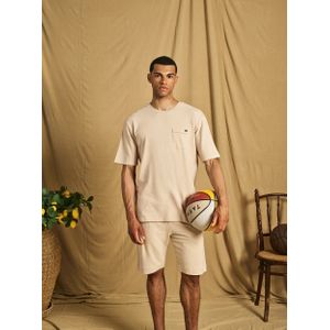 No Excess T-Shirt Crewneck Multi Coloured Jacquard Slub