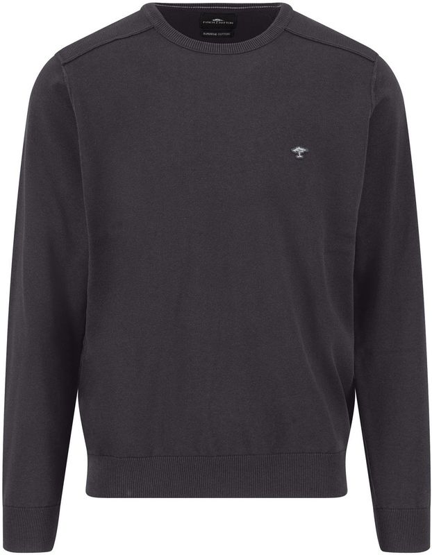 Fynch Hatton Fynch Hatton Pullover O-Neck Superfine Plus Charcoal