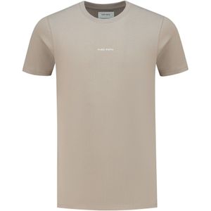 Pure Path Regular Fit T-shirt Crewneck Taupe