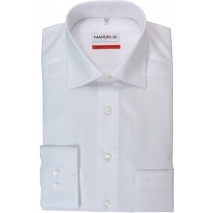 Marvelis Strijkvrij Overhemd Comfort Fit Mouwlengte 7 Uni Wit