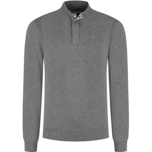 Fellows United Pullover Premium Half Zip Jers Grey Melé